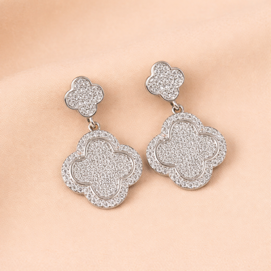 Classic Flower Clover Danglers