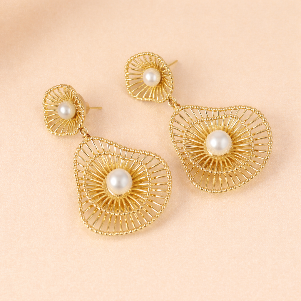 Pearl In Shell Danglers