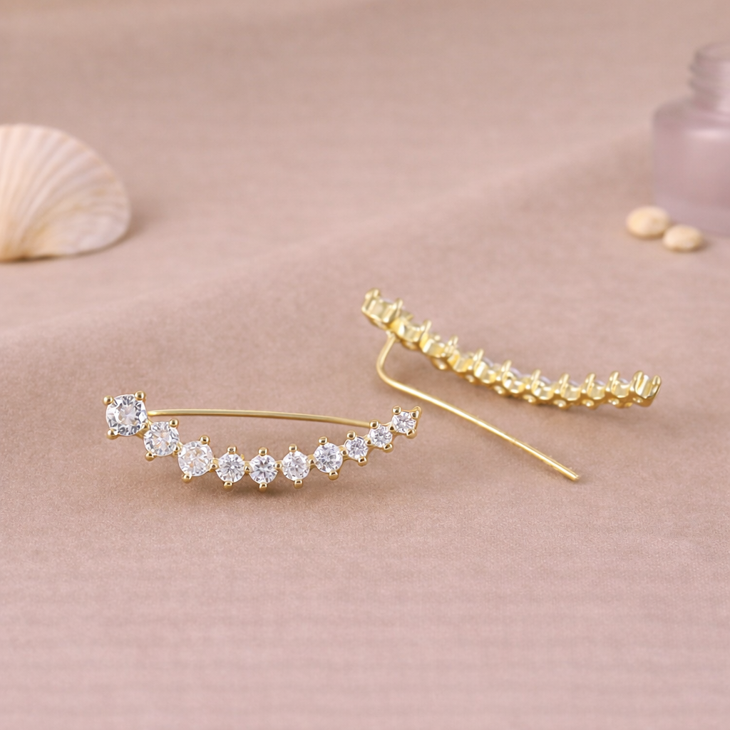Studded Ear Climbers