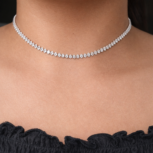 Marquise Tennis Necklace