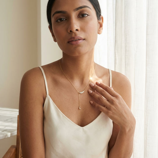 Golden Dewdrop Necklace