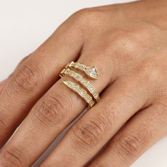 Layered Serpenti Ring