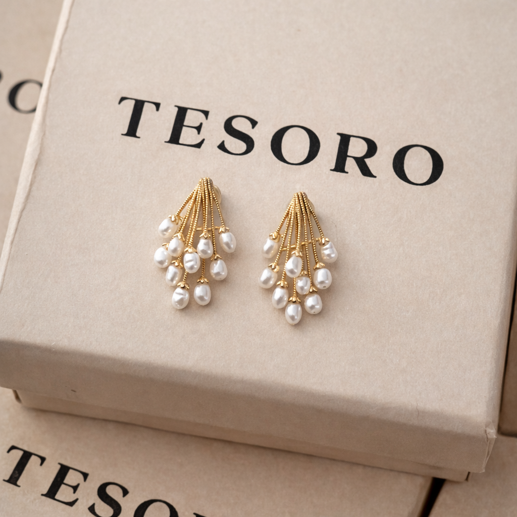 Pearl Cascade Earrings