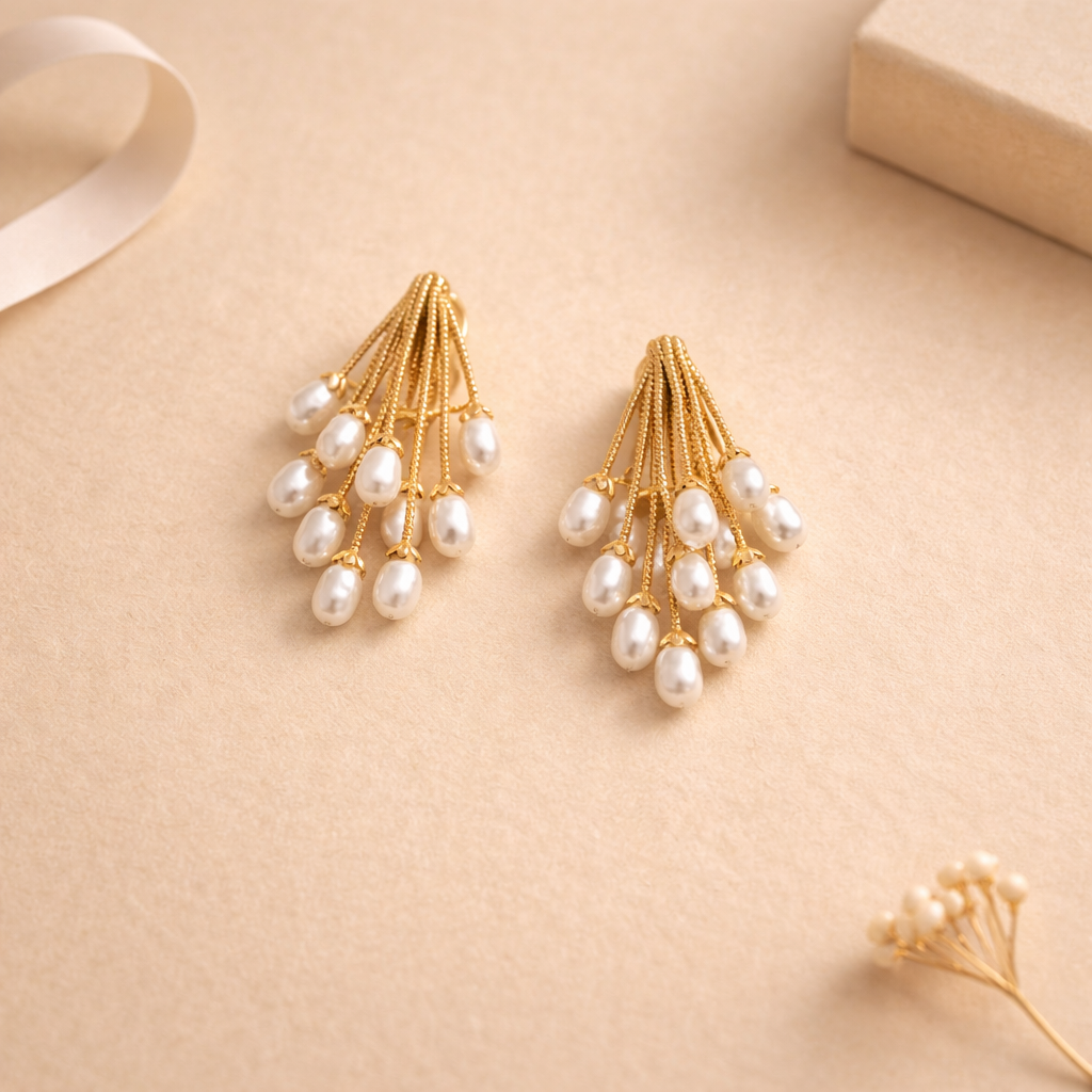 Pearl Cascade Earrings