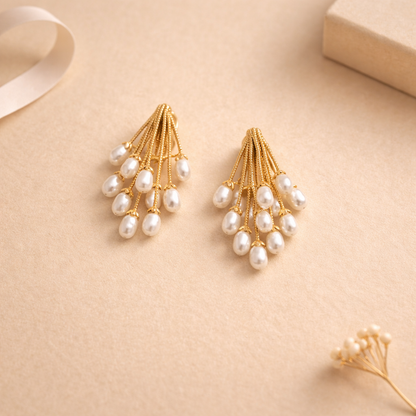 Pearl Cascade Earrings
