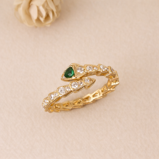 Emerald Serpenti Ring
