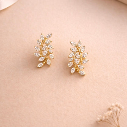 Elara Leaf Studs