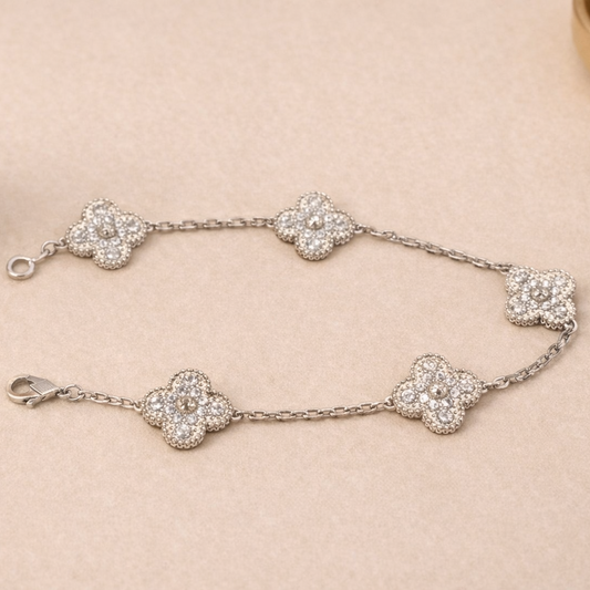 Clover Micro Pavé Bracelet