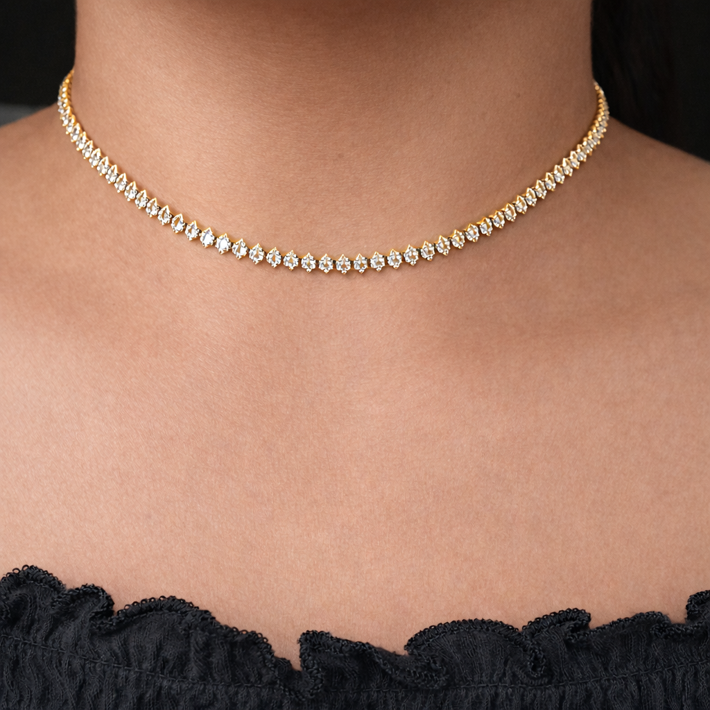 Marquise Tennis Necklace