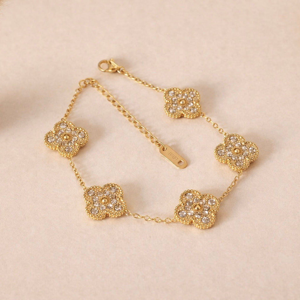 Clover Micro Pavé Bracelet