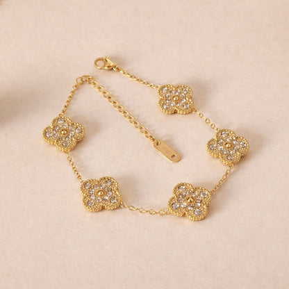 Clover Micro Pavé Bracelet