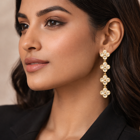 Clover Drop Earrings