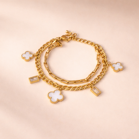 Clover Layered Bracelet