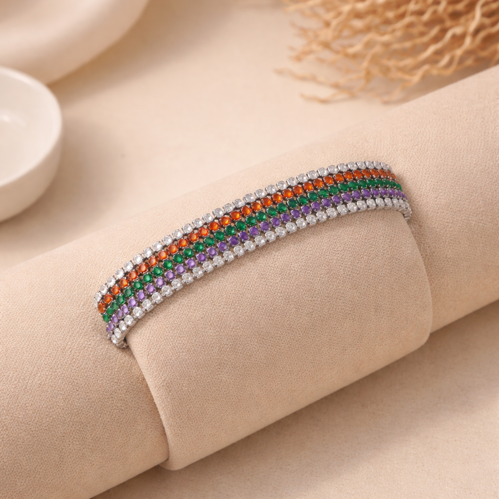 Prism Line Tennis Bracelet