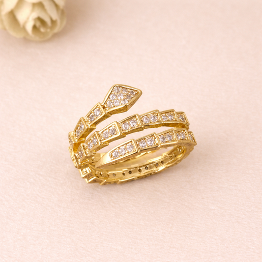 Layered Serpenti Ring