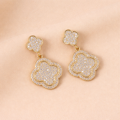 Classic Flower Clover Danglers