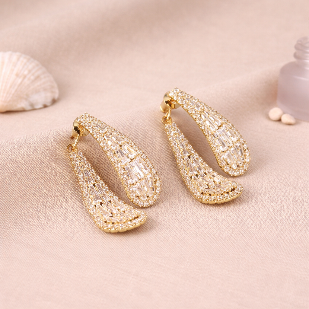 Front Back Leaf Earrings