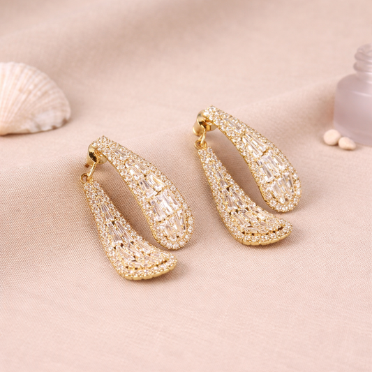 Front Back Leaf Earrings