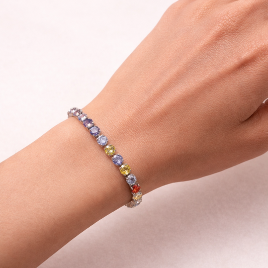 Beloved Rainbow Tennis Bracelet