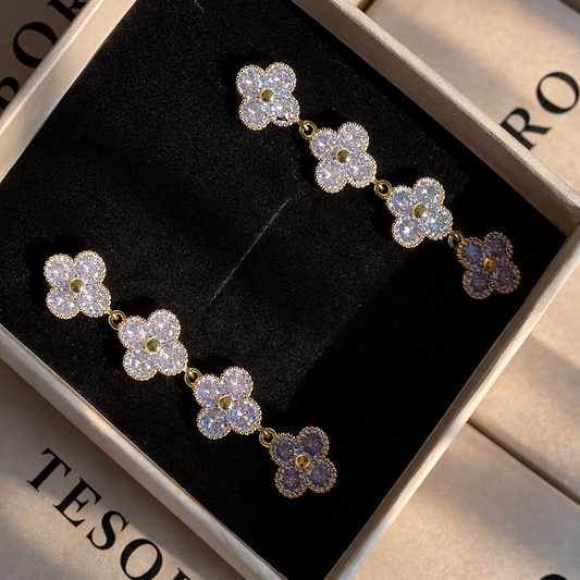 Clover Drop Earrings