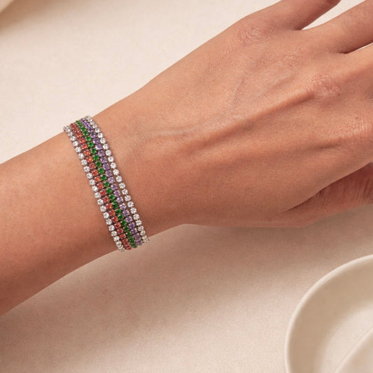 Prism Line Tennis Bracelet