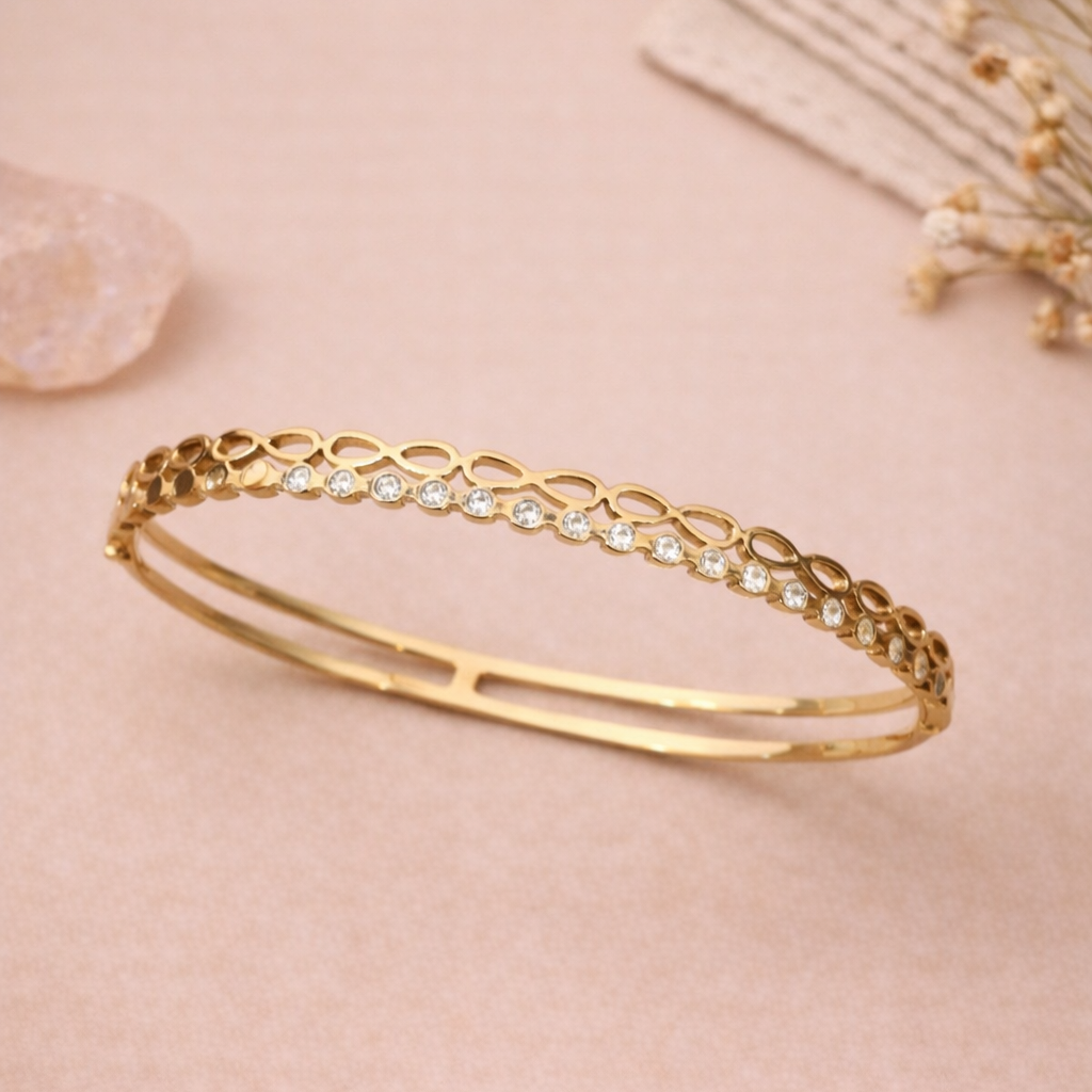 Infinity Diamond Bangle