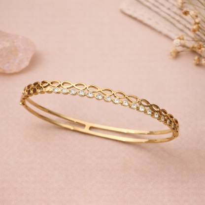 Infinity Diamond Bangle