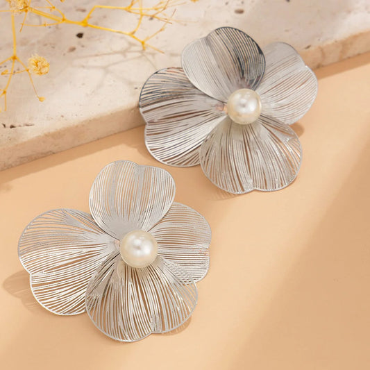 Metal Flower Studs
