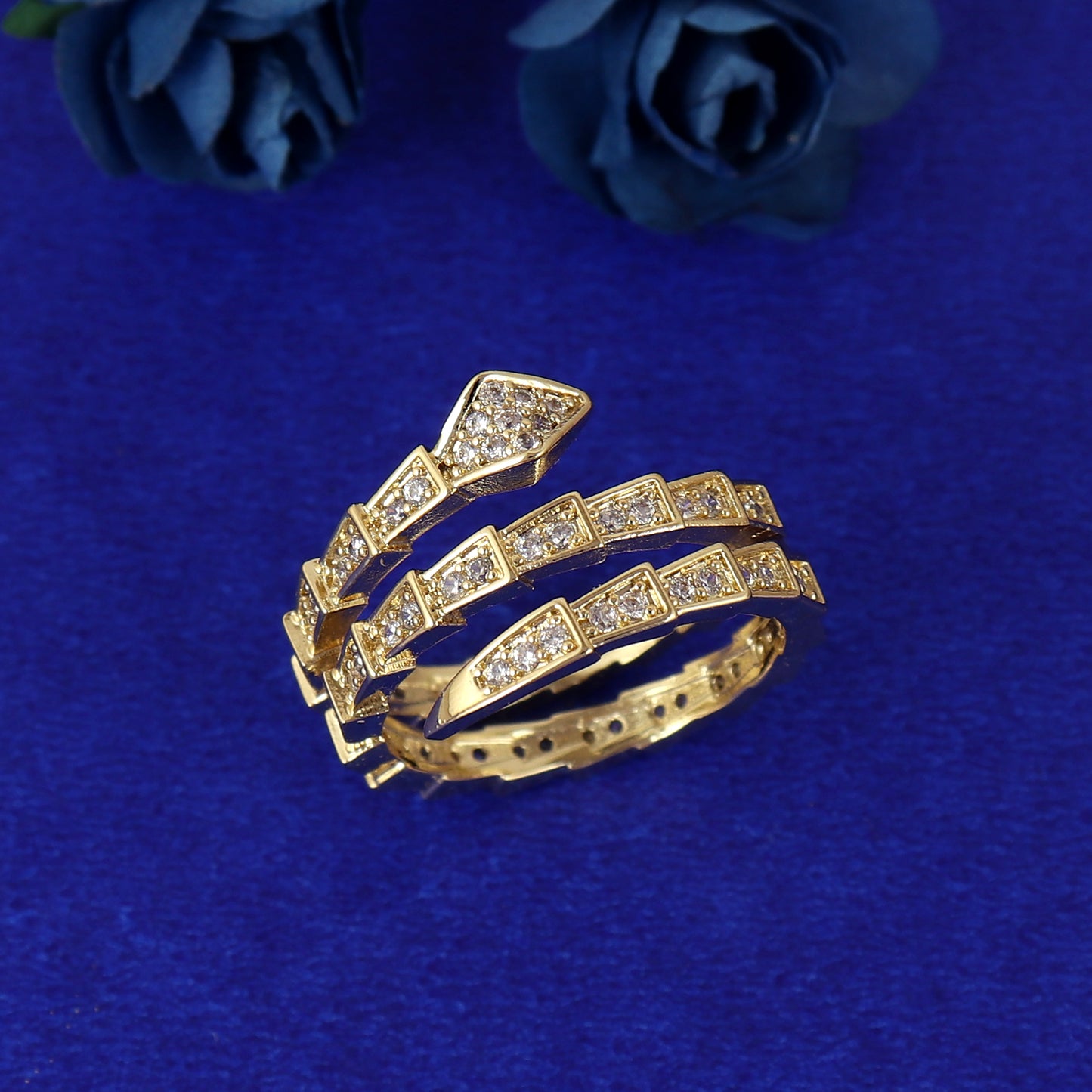 Layered Serpenti Ring