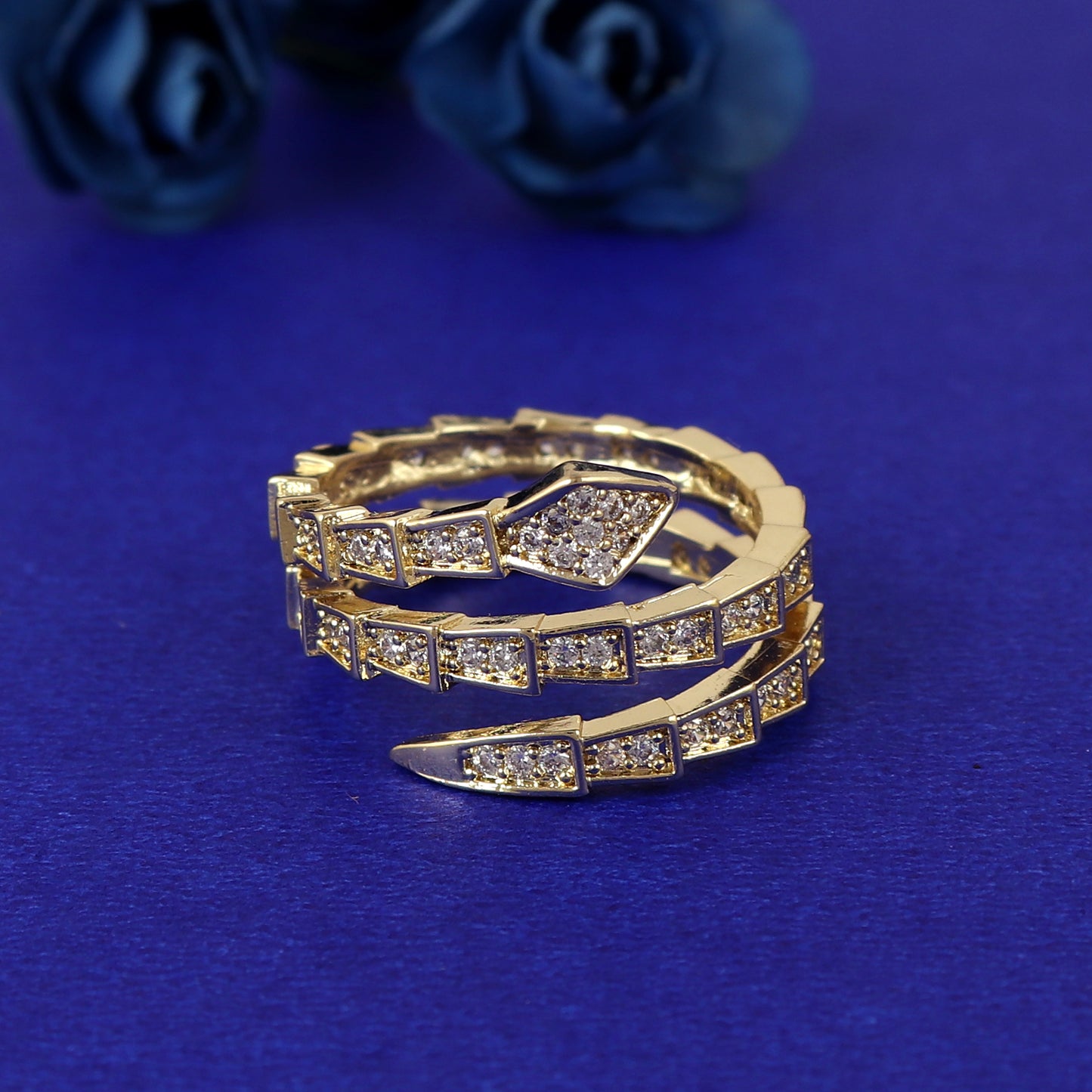 Layered Serpenti Ring