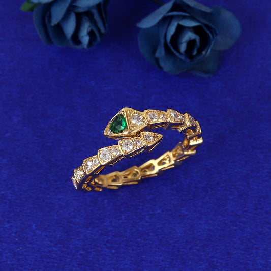 Emerald Serpenti Ring