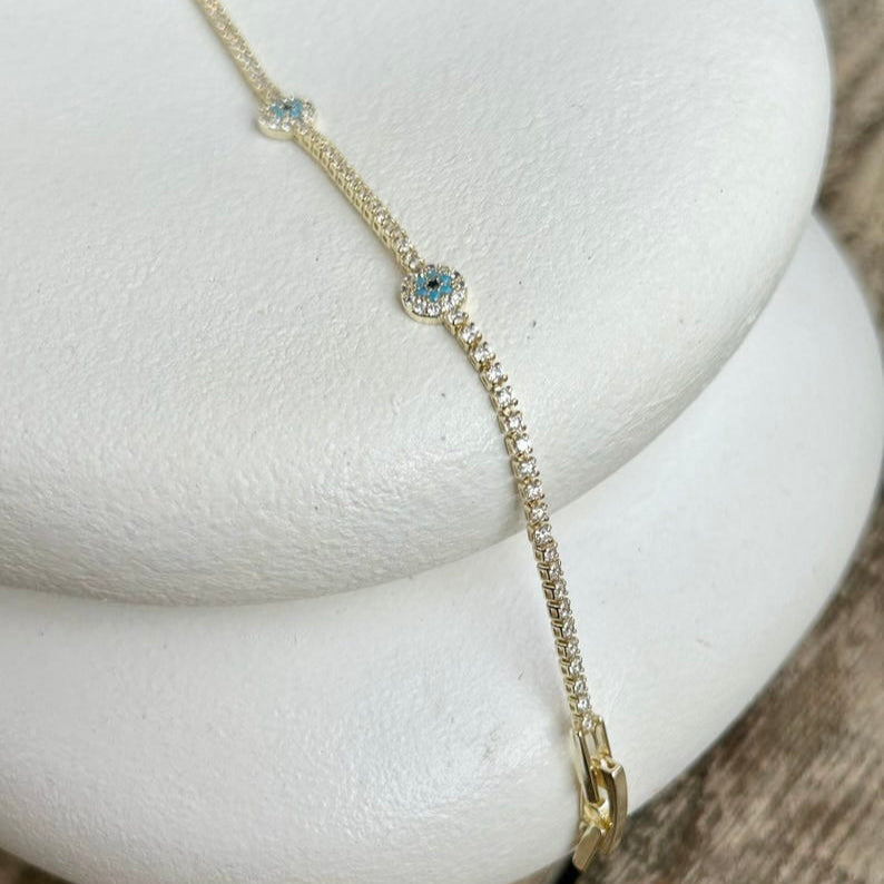 Trio Evil Eye Bracelet