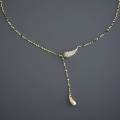 Golden Dewdrop Necklace