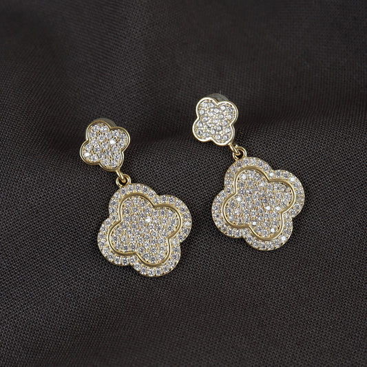 Classic Flower Clover Danglers