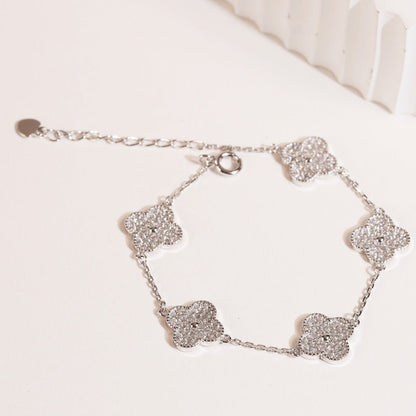 Clover Micro Pavé Bracelet