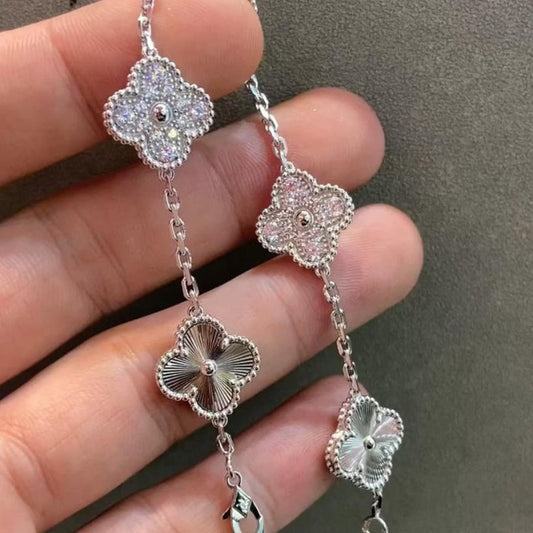 Clover Dual-Finish Bracelet