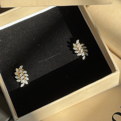 Elara Leaf Studs
