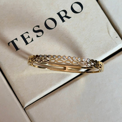Infinity Diamond Bangle