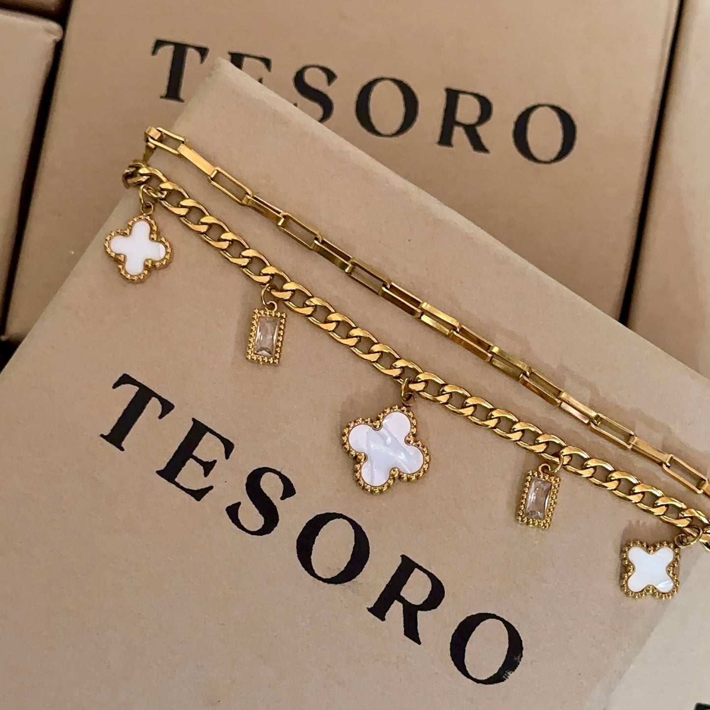 Clover Layered Bracelet