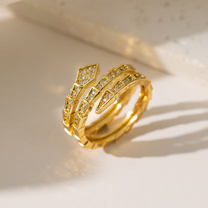 Layered Serpenti Ring