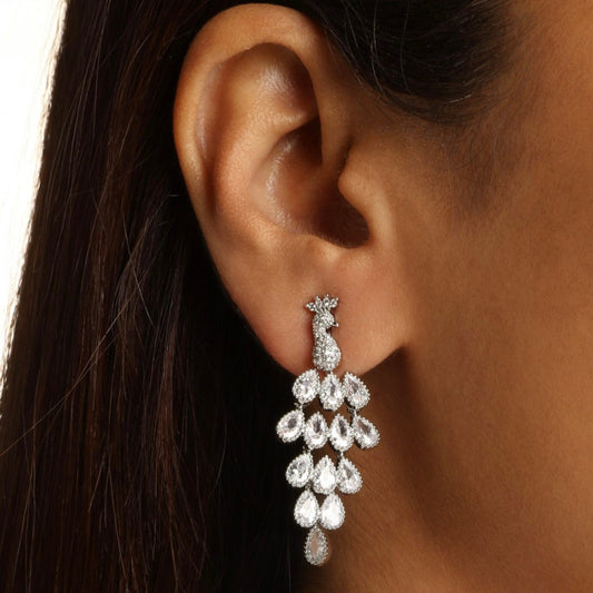 Regal Peacock Earrings