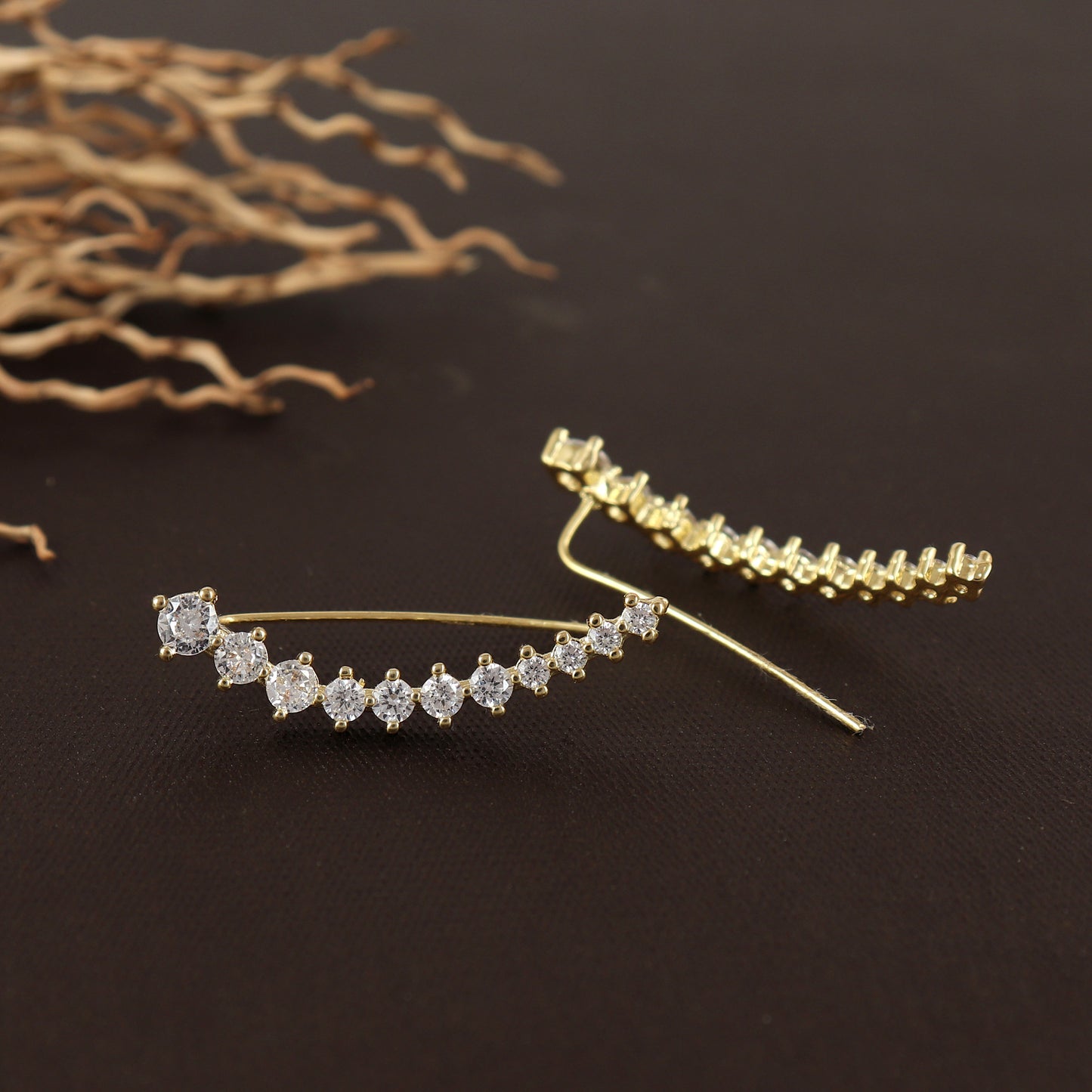 Studded Ear Climbers