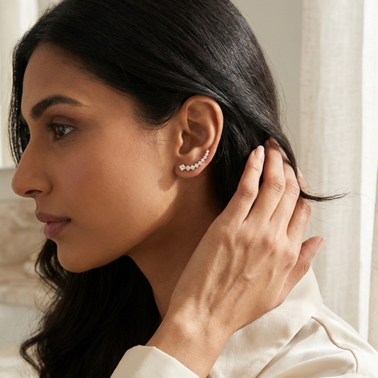 Studded Ear Climbers