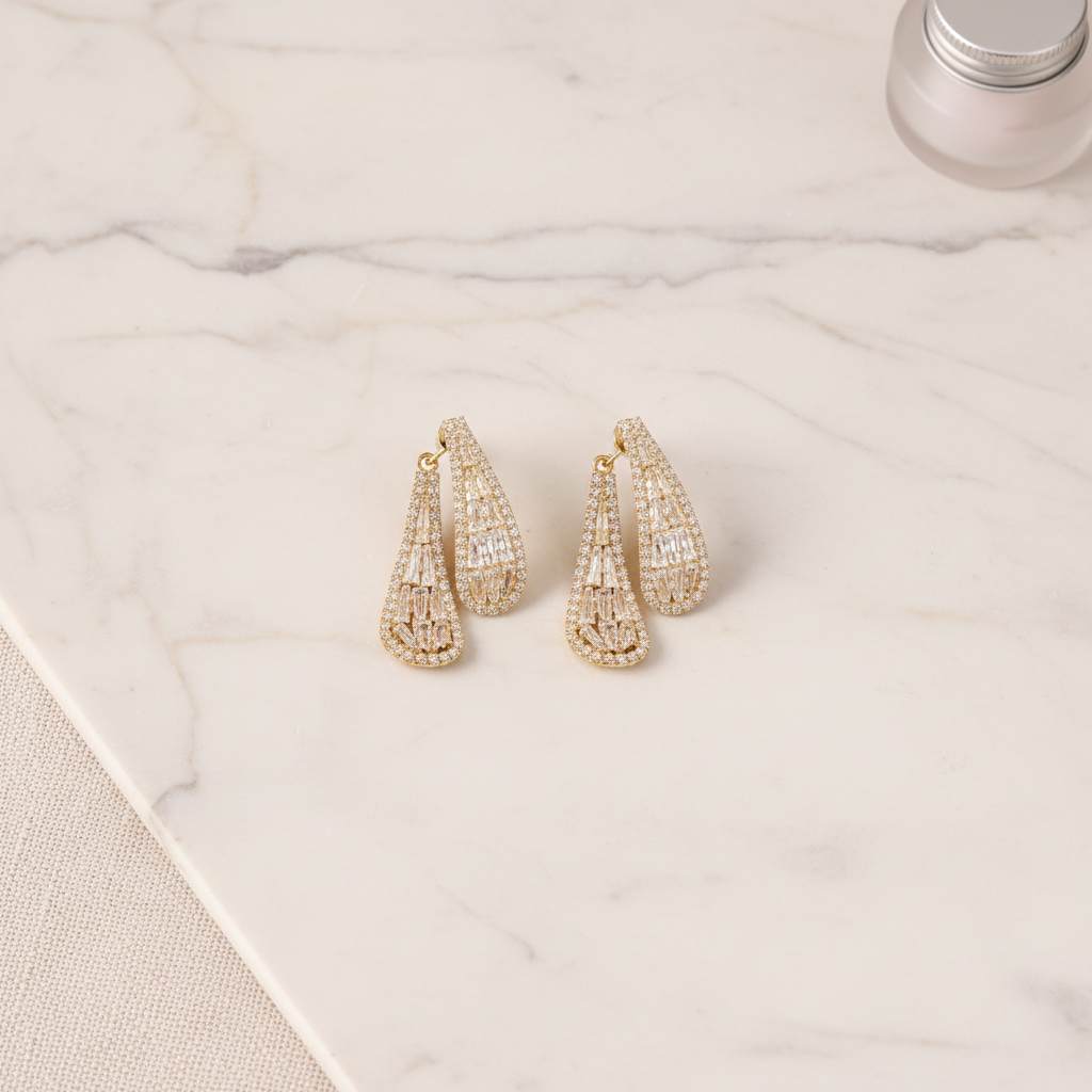Front Back Leaf Earrings