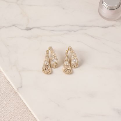 Front Back Leaf Earrings