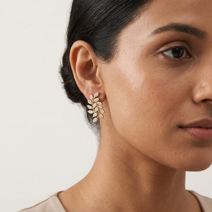 Elara Leaf Studs