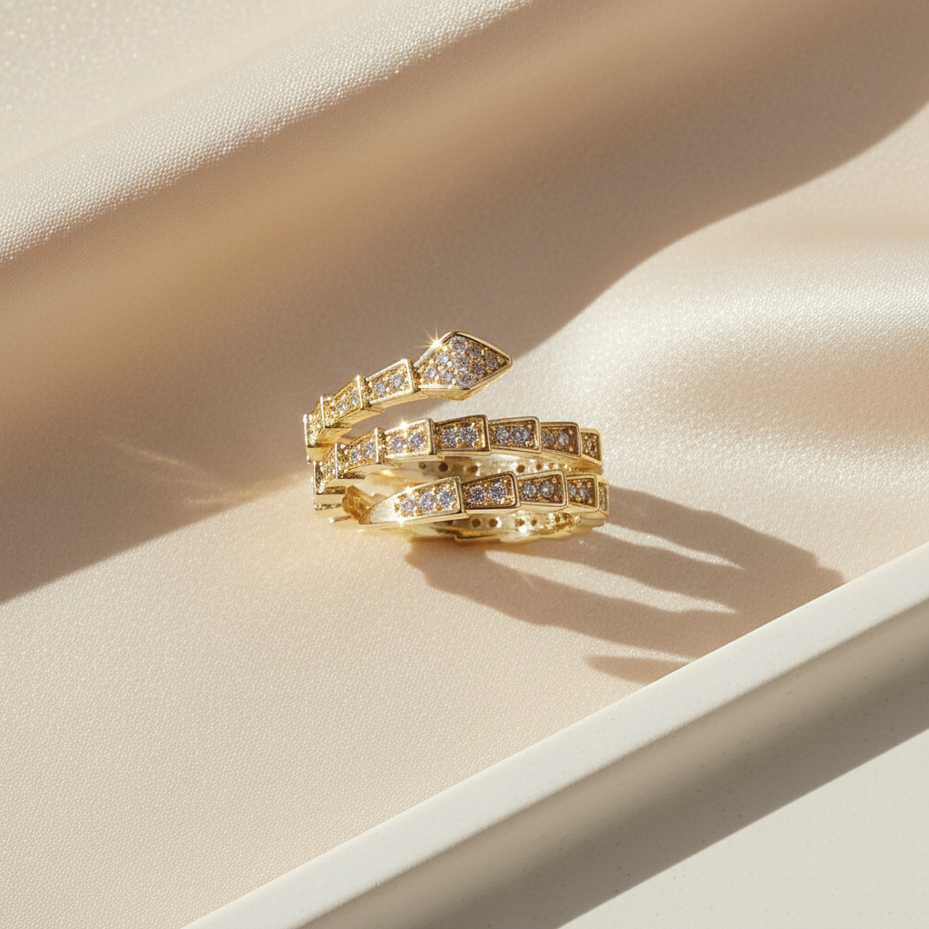 Layered Serpenti Ring