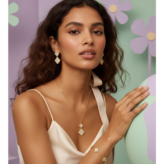 Clover Micro Pavé Trio Set