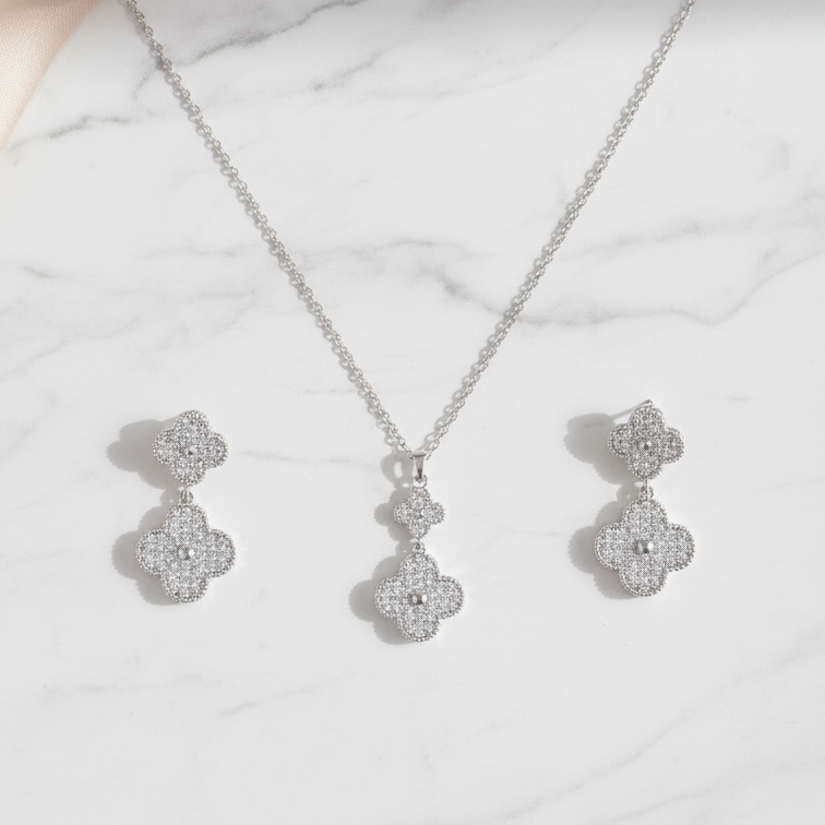 Clover Micro Pavé Duo Set