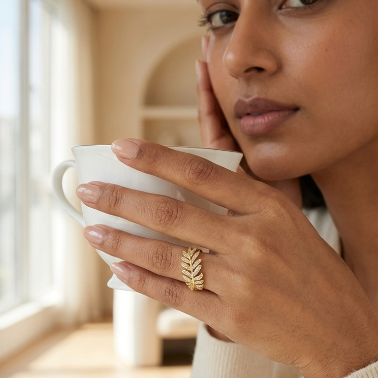 Eden Leaf Ring